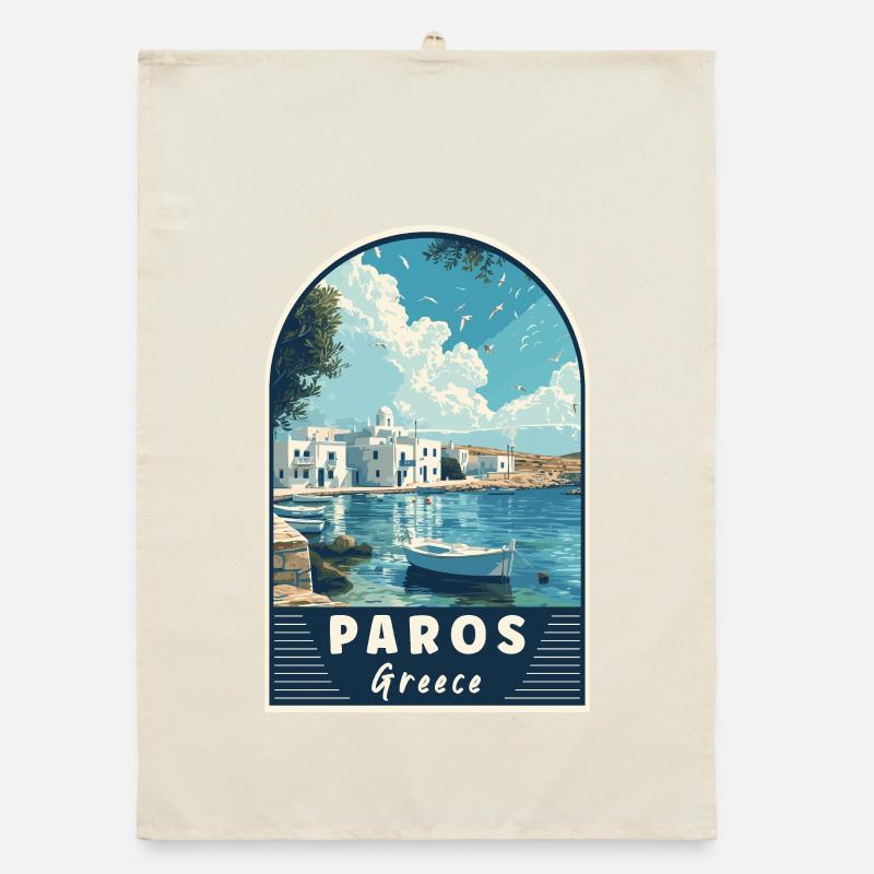 Explore Paros In Greece Mediterranean Paradise Organic dish towel