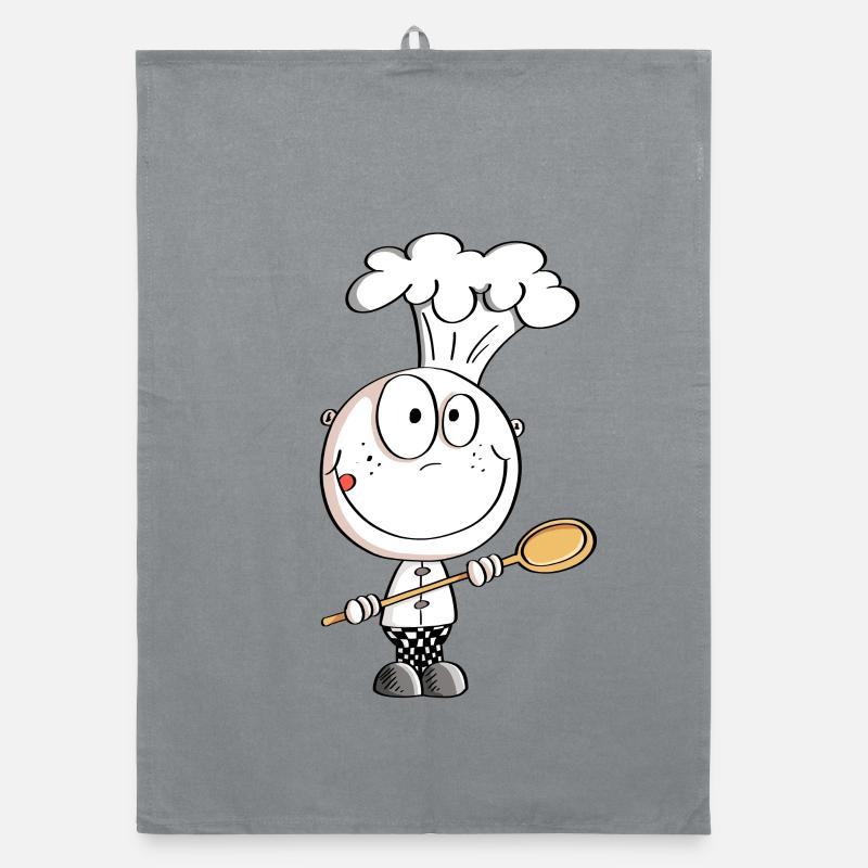 Koch Strichmännchen Comic Organic Geschirrtuch
