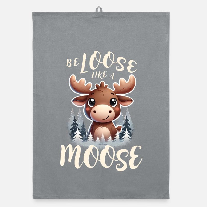 🫎 Be loose like a Moose 🫎 Organic Geschirrtuch