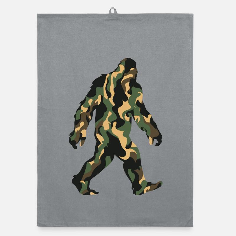 Foulée de Sasquatch de camouflage Torchon bio