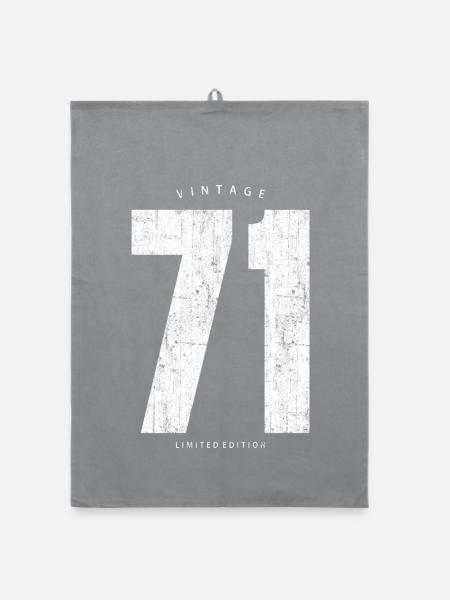 Vintage 71 Limited Edition - Organic dish towel - grey - Front