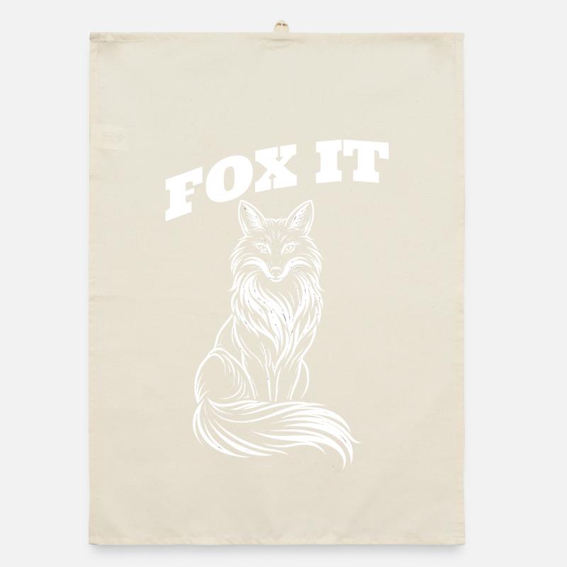 Fox Silhouette - Fox it Organic dish towel