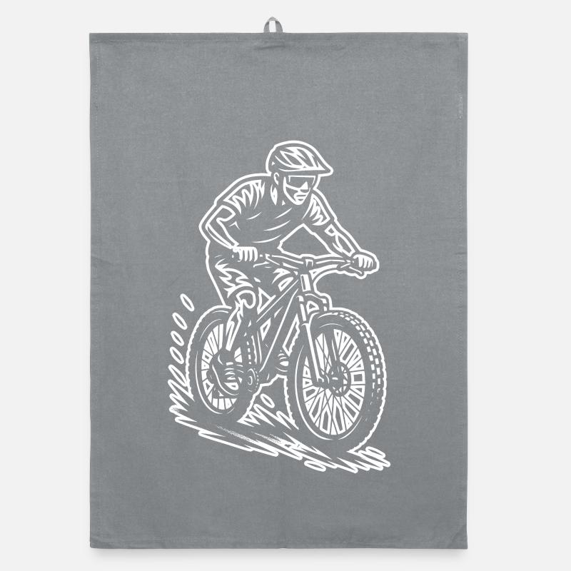 Motif clair de VTT pour chaque jour Torchon bio