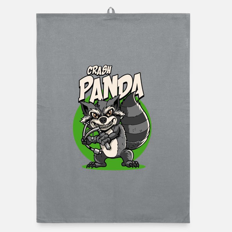 Crash Panda - Conception d’anesthésie et d’ambulancier Torchon bio