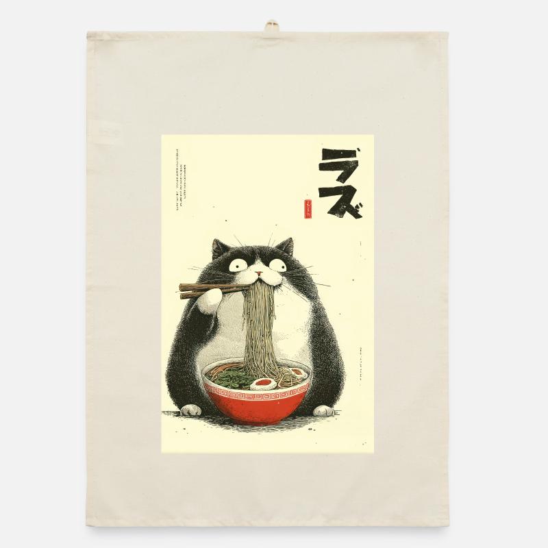 Neko Ramen Chat Torchon bio
