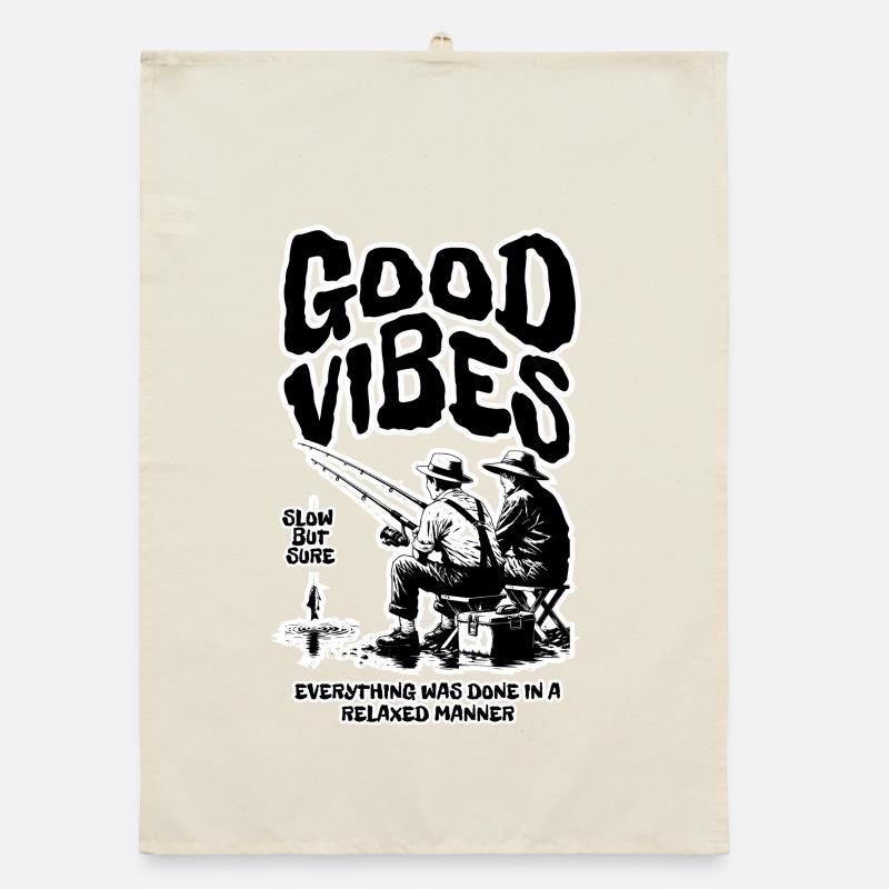 Pêche : Ondes positives Torchon bio