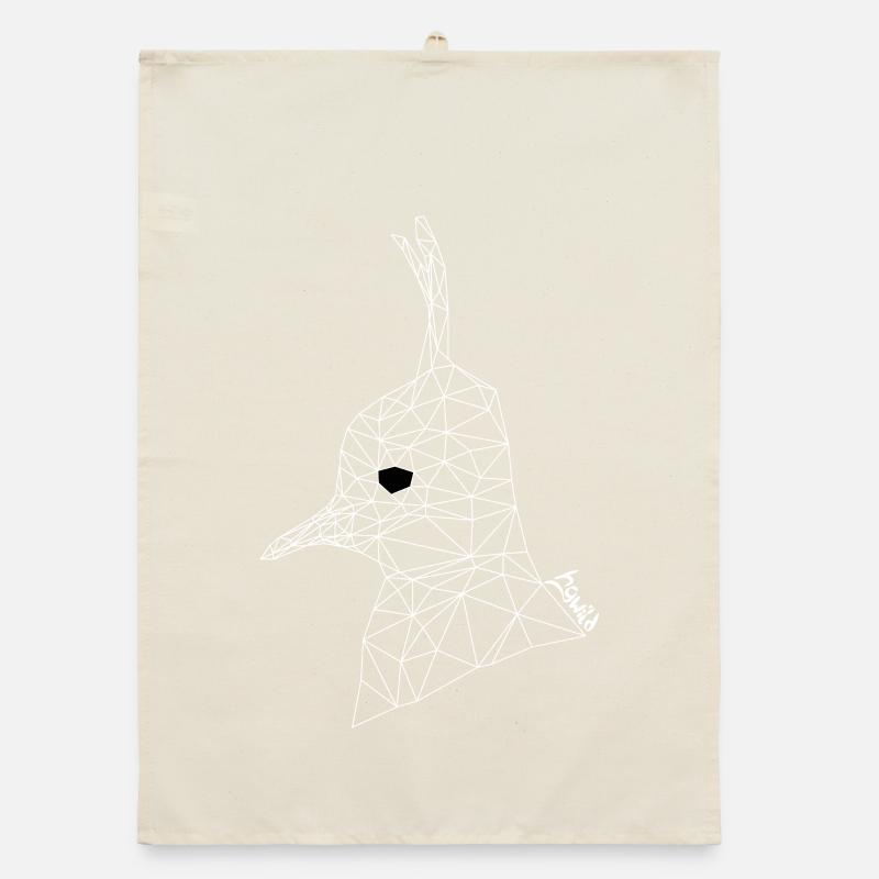 Lapwing Portrait - Wire Mesh Organic dish towel