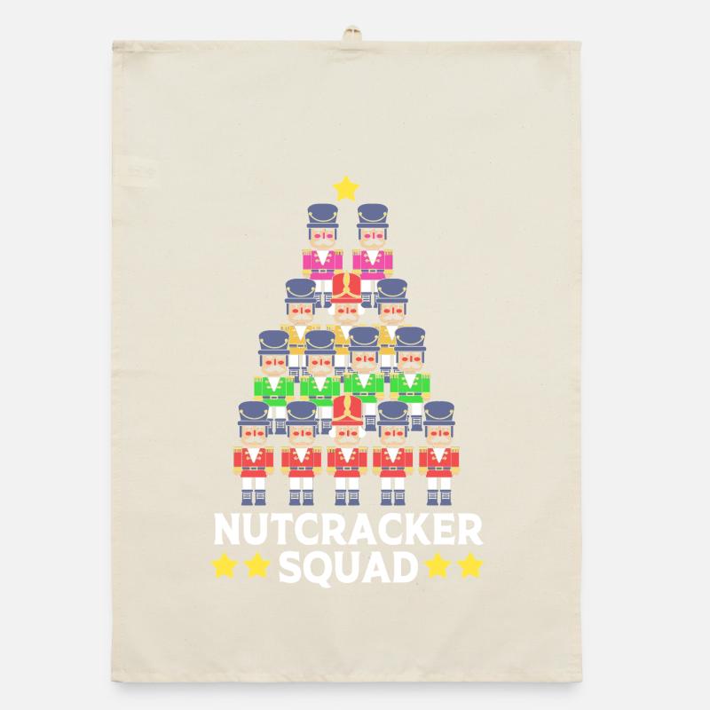 Christmas Nutcracker Organic dish towel