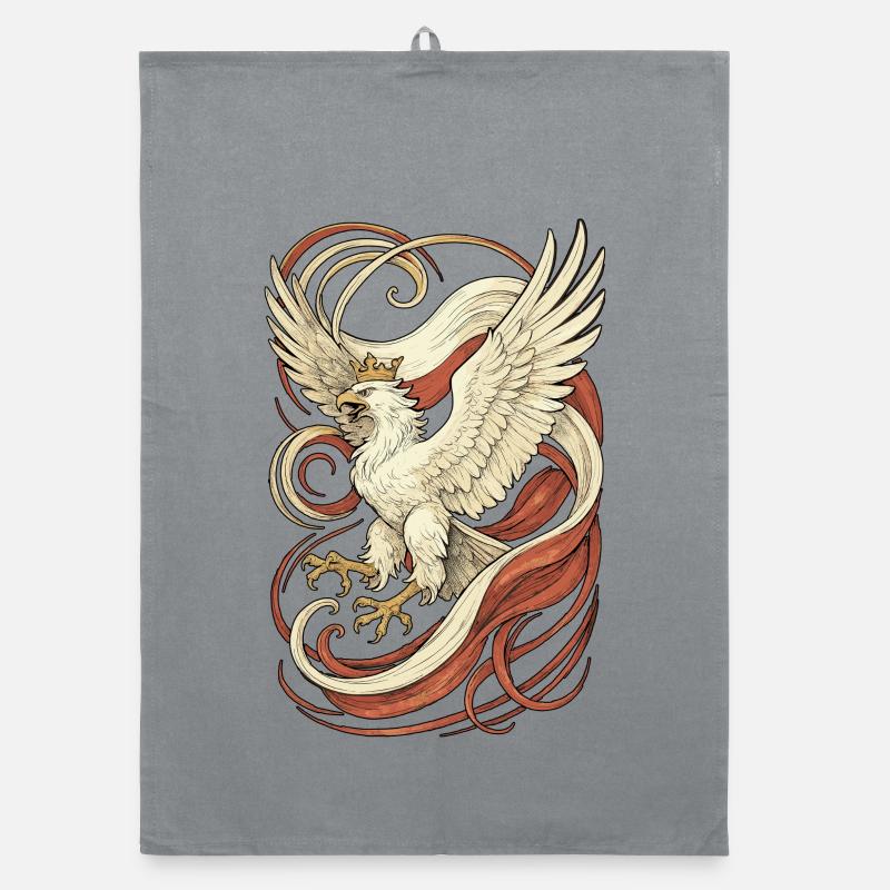 Poland Polska Eagle Epic Flag Flag Gift Organic dish towel