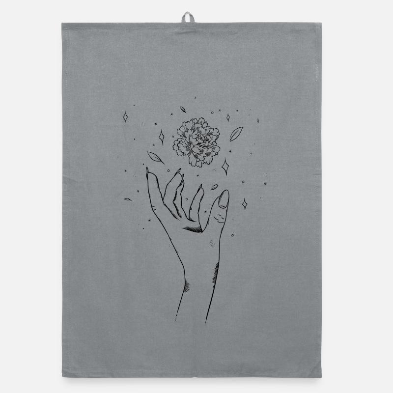 Flower witch Organic Geschirrtuch