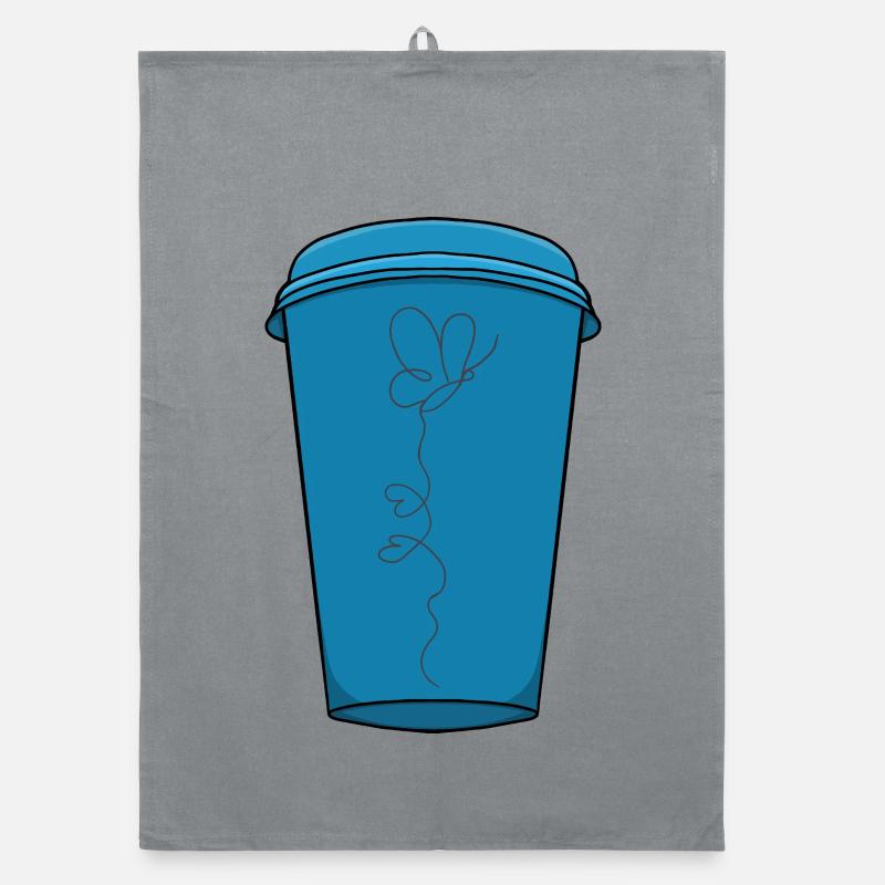 A drink for lovers Organic dish towel