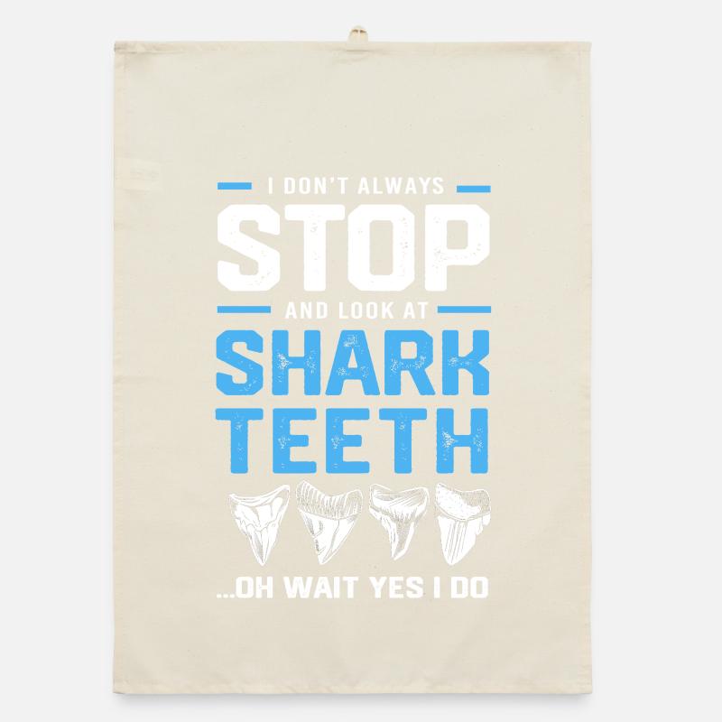 Dents de requin Dents de requin Dents de requin Torchon bio