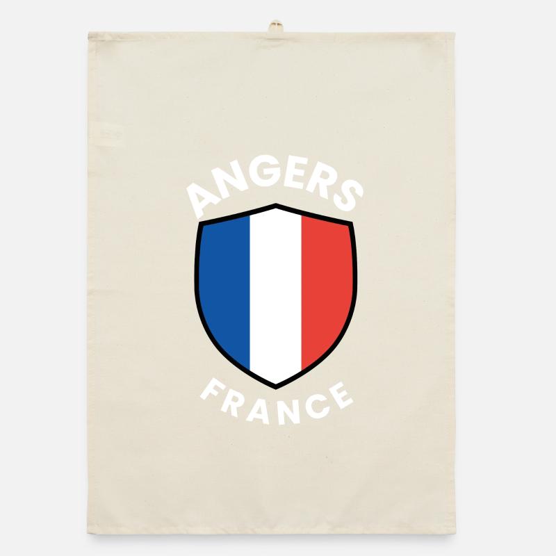 Emblème du bouclier d’Angers France Torchon bio