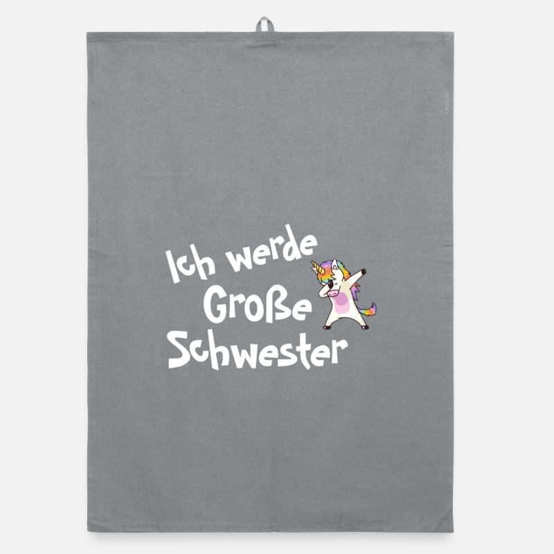 Ich werde Große Schwester Organic Geschirrtuch
