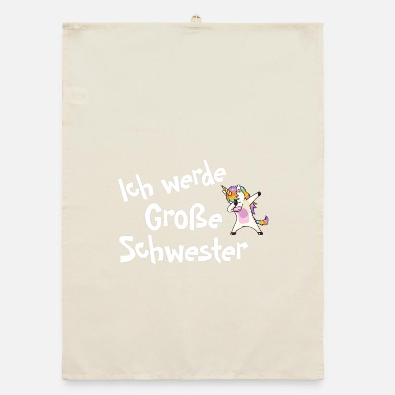 Ich werde Große Schwester Organic Geschirrtuch