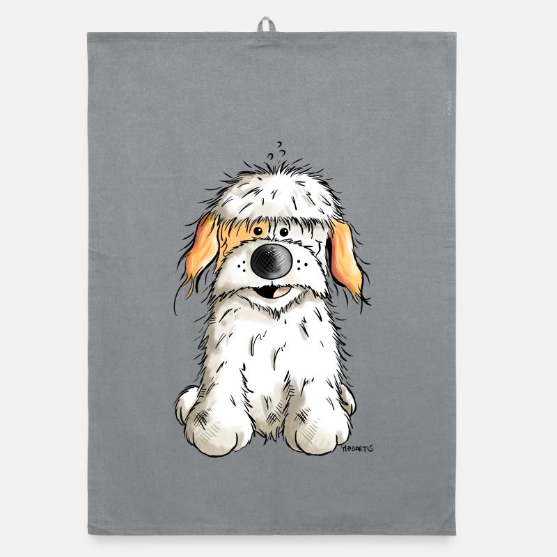 Funny Havanese Organic dish towel