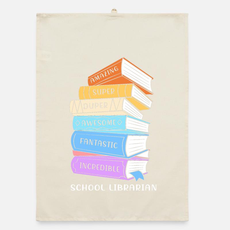 Reading Library Bookworm Organic dish towel