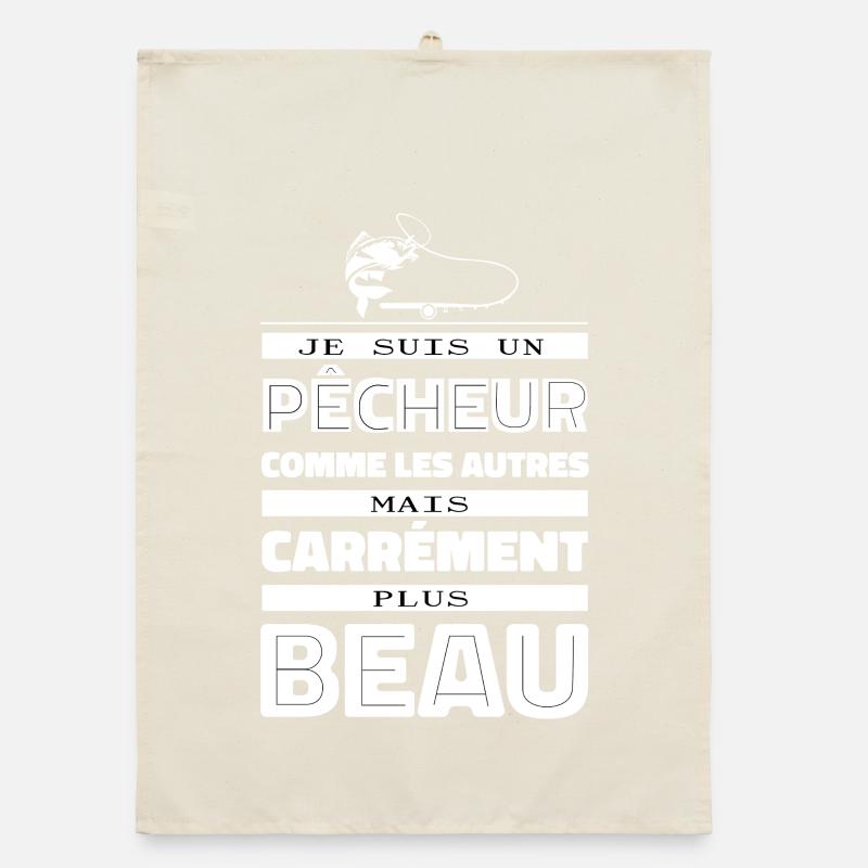 Pêcheur Unique: Plus Beau Que Les Autres Torchon bio