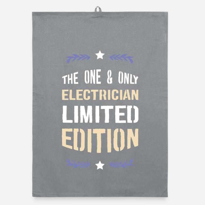 Lettrage Electricien Édition Limitée Torchon bio