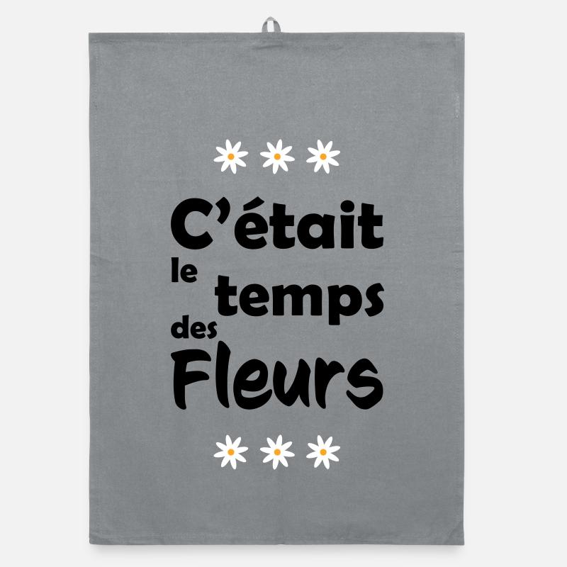 It was flower time Organic dish towel