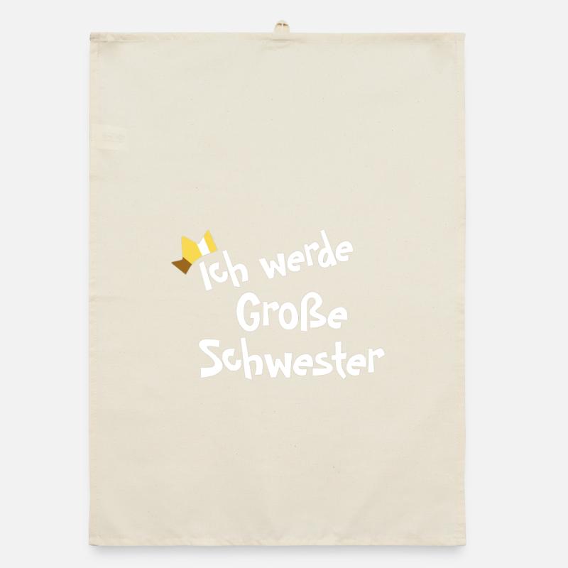 Ich werde Große Schwester Organic Geschirrtuch
