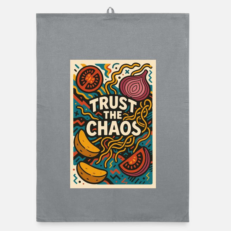 TRUST THE CHAOS Organic dish towel