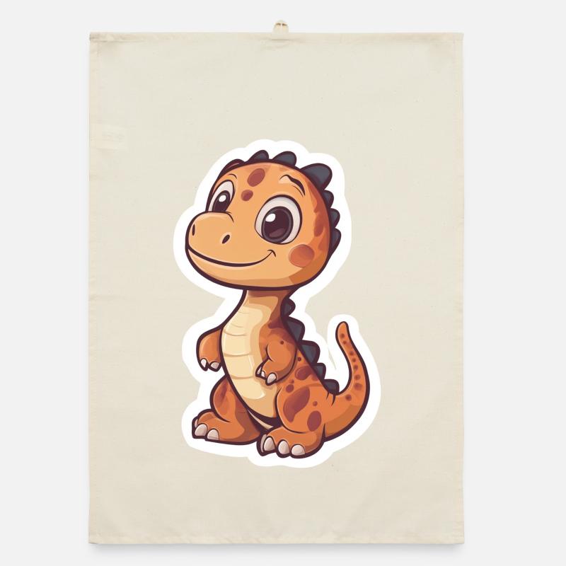 Dinosaur Organic dish towel