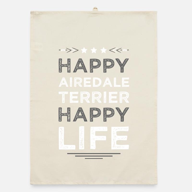 La vie heureuse d’Airedale Terrier Torchon bio