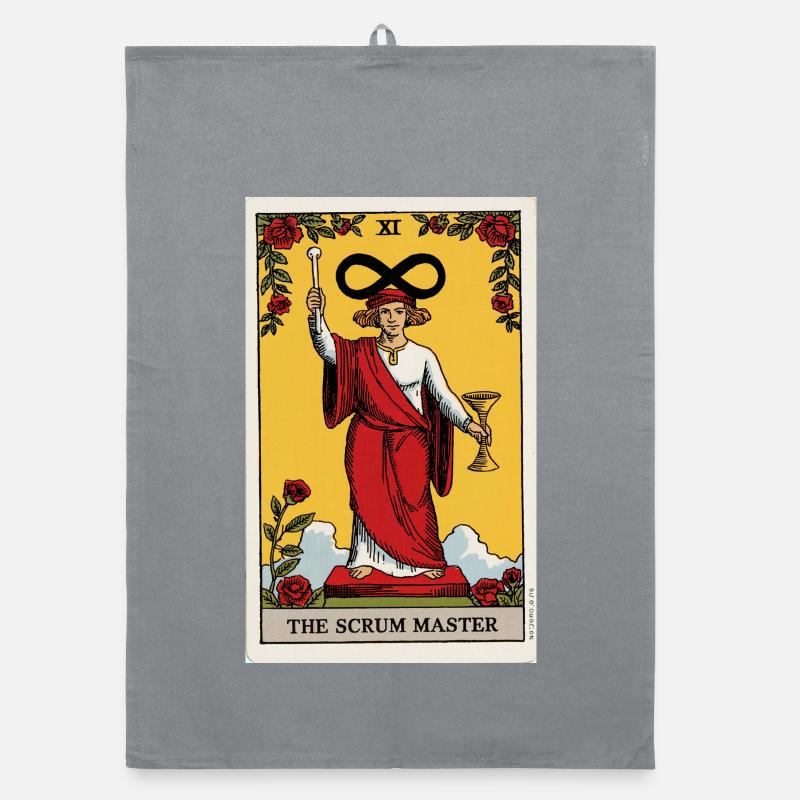 The Infinity Tarot Scrum Master Design Organic dish towel