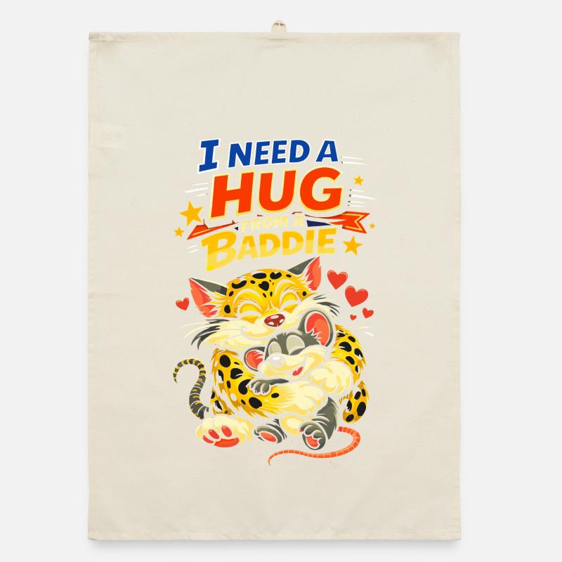 I need a hug from a baddie Organic Geschirrtuch