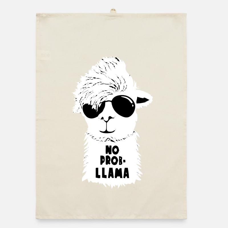 Llama Problem-Free Glasses Organic dish towel