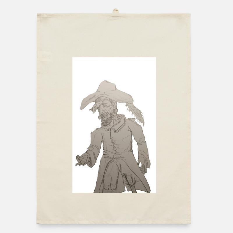 Pirate Avide (graphite) Torchon bio
