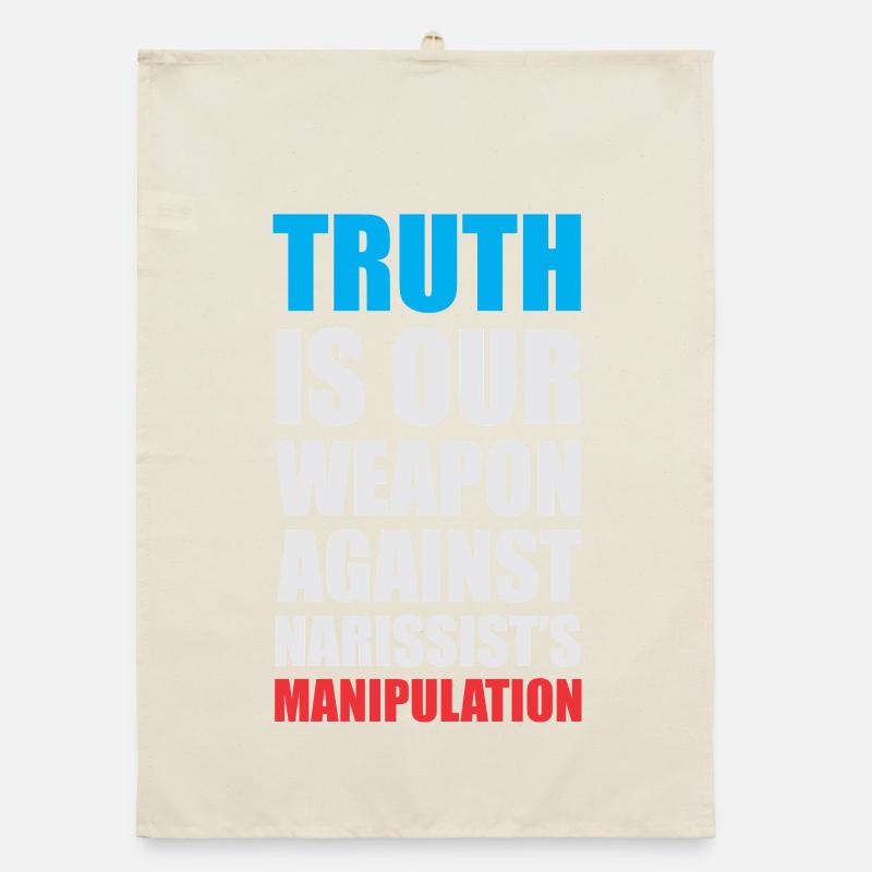 Empowering Truth Speech Bubble Design Organic dish towel