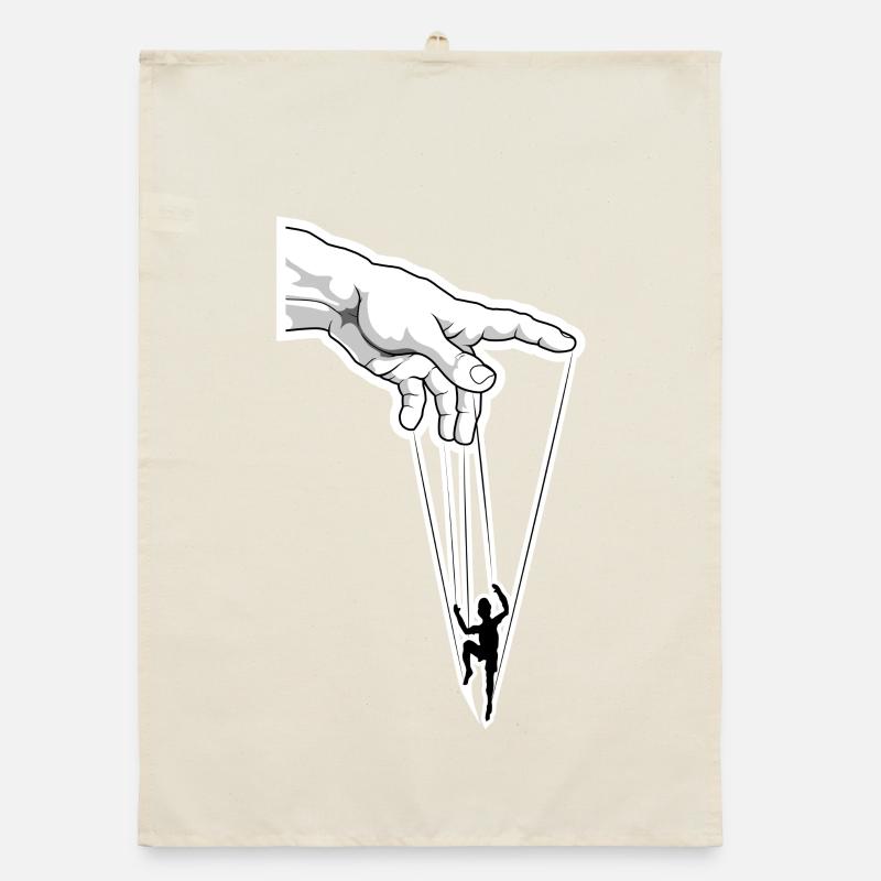 Puppet Master Marionette Strings Organic dish towel