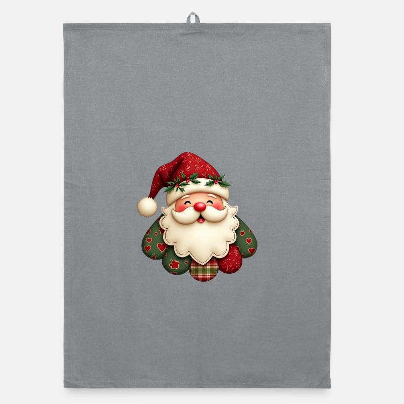Kuscheliger Weihnachtsmann Organic Geschirrtuch