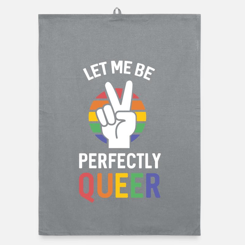 Pride Month - Lass mich perfekt queer sein Organic Geschirrtuch