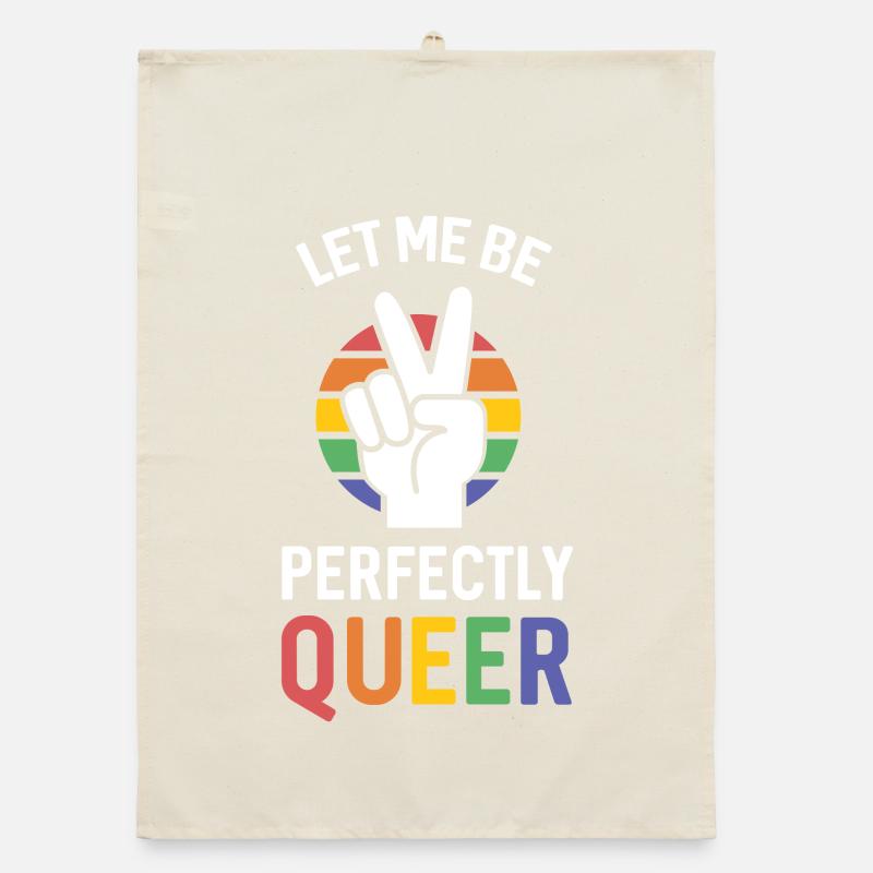 Pride Month - Lass mich perfekt queer sein Organic Geschirrtuch
