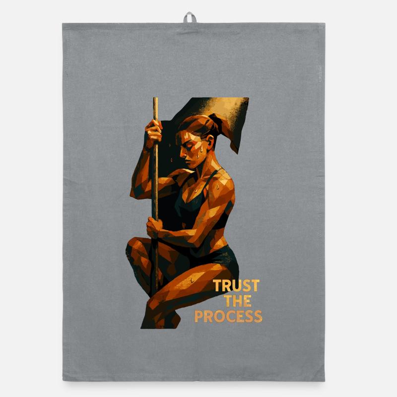 Pole Dance Trust the Process – Fokus & Kraft Organic Geschirrtuch