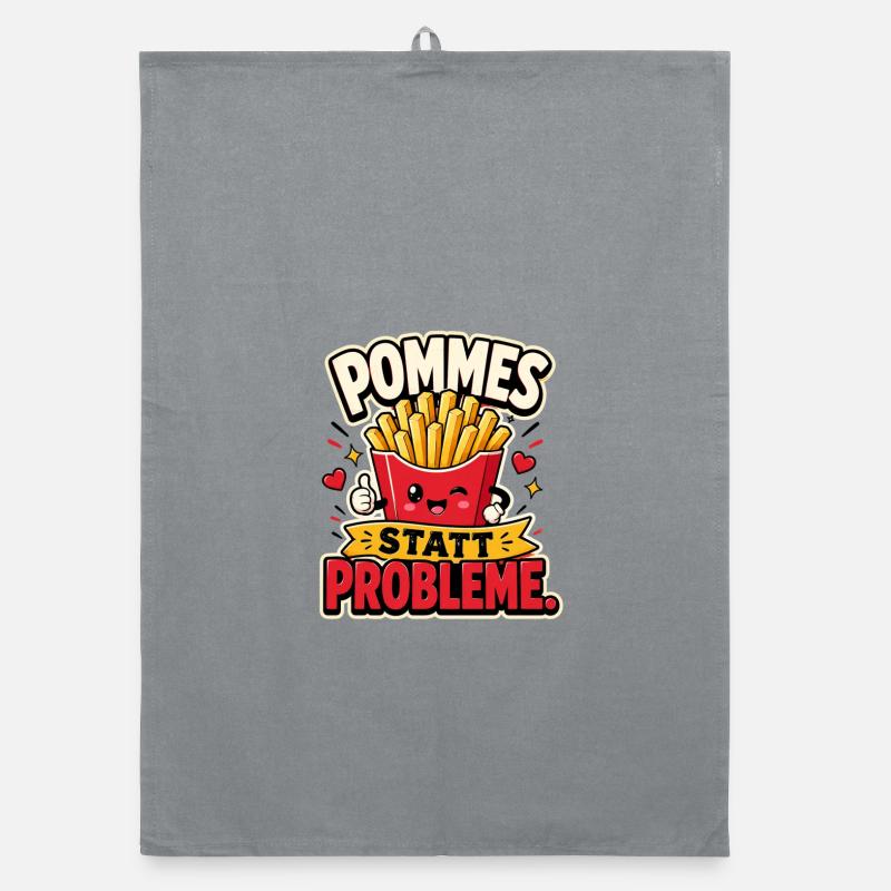 Pommes statt Probleme Organic Geschirrtuch