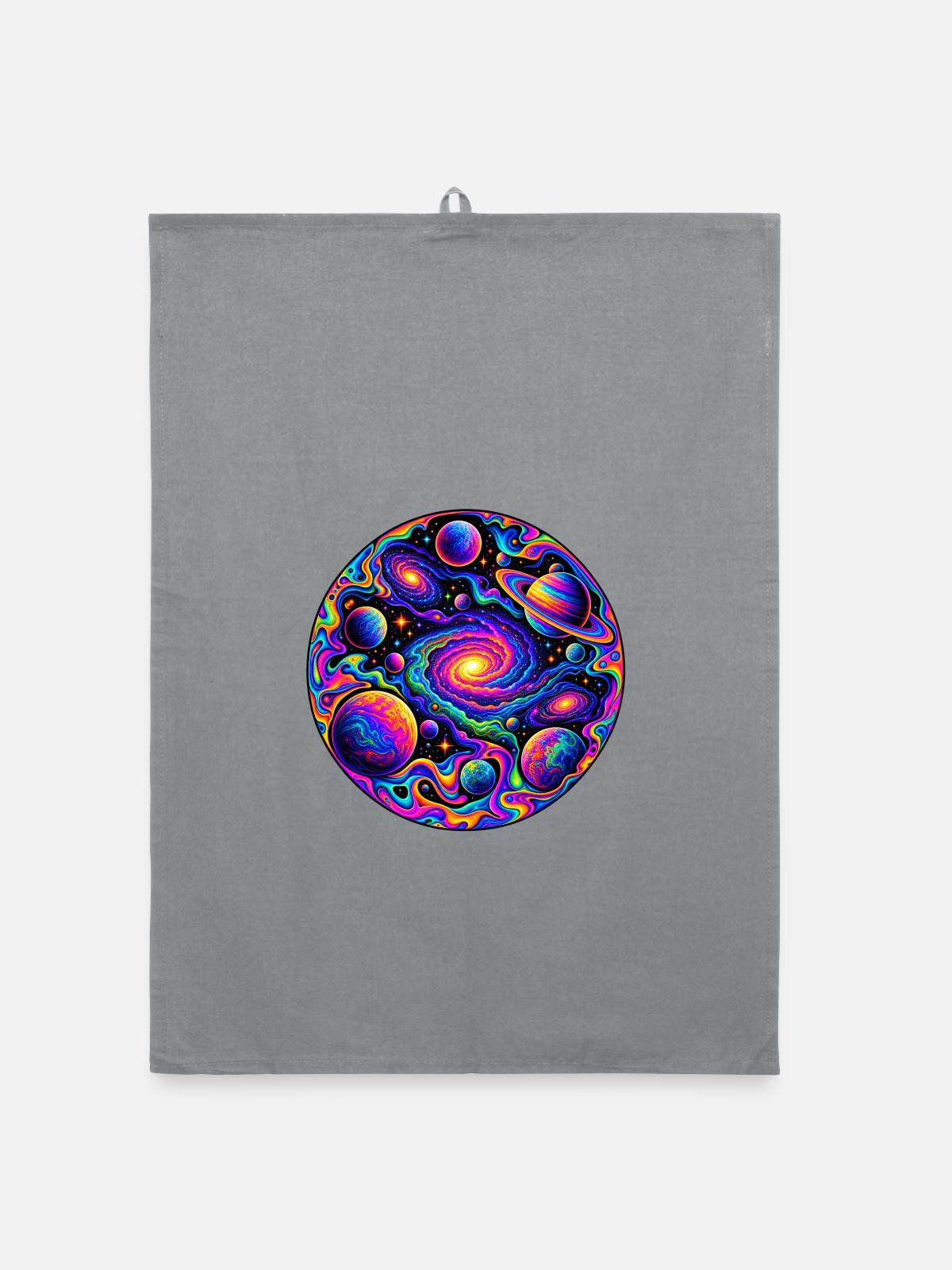 Universum - Organic Geschirrtuch - Grau - Vorne
