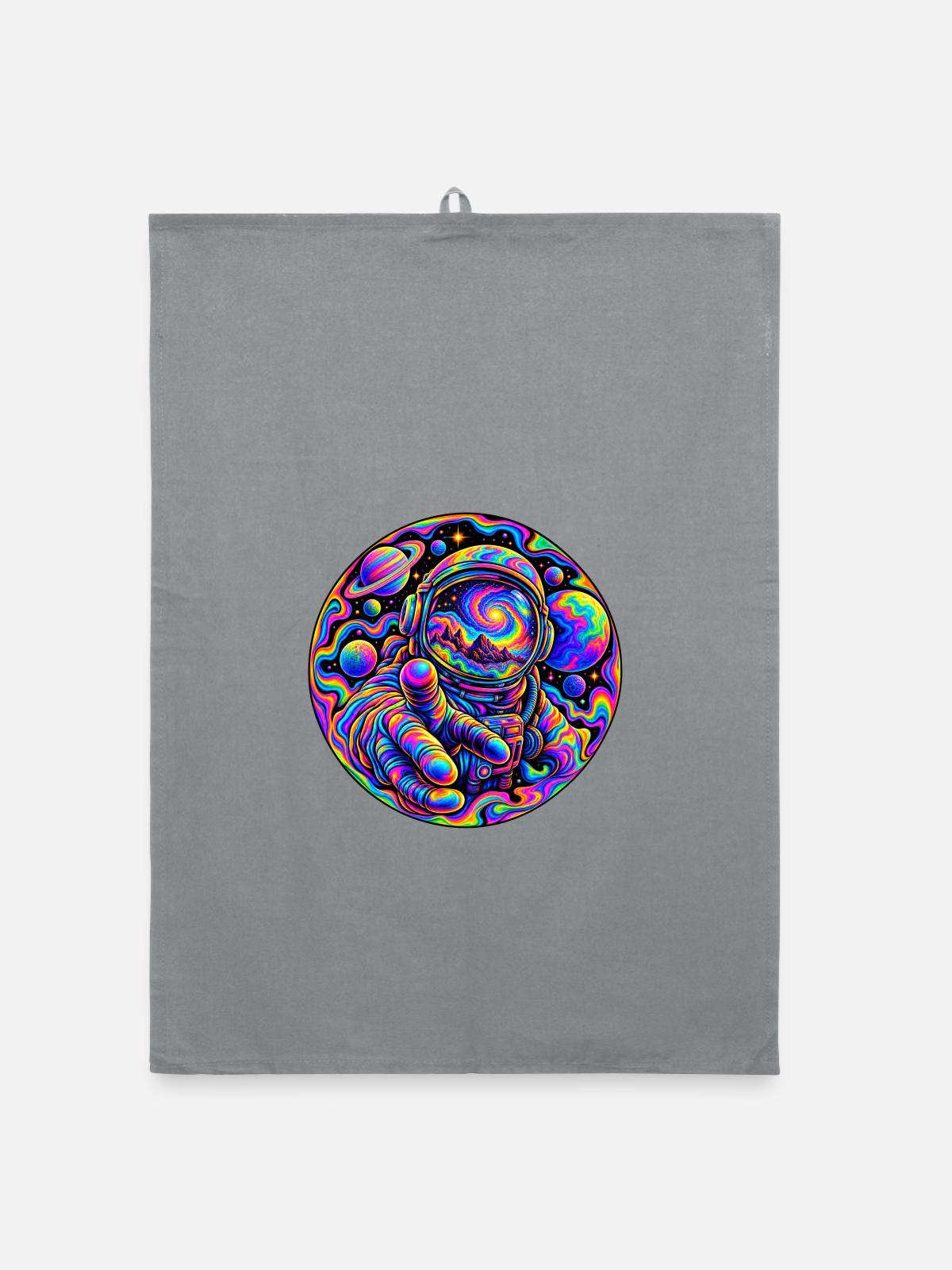 Astronaut - Organic Geschirrtuch - Grau - Vorne