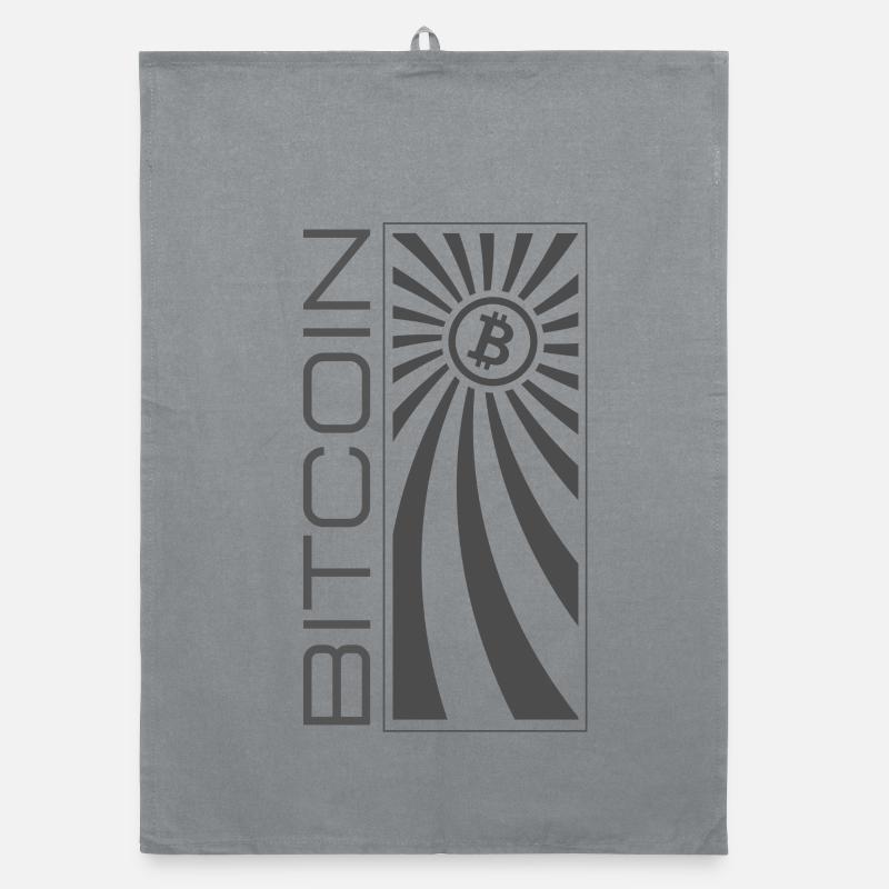 Bitcoin BTC Logo Organic dish towel