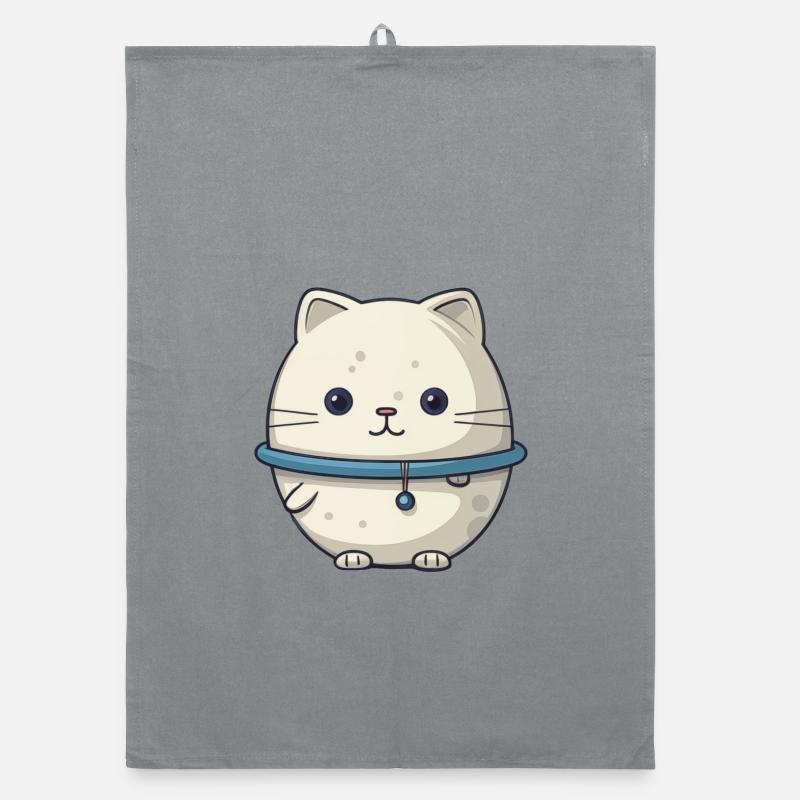 Illustration de chat de l’espace Torchon bio