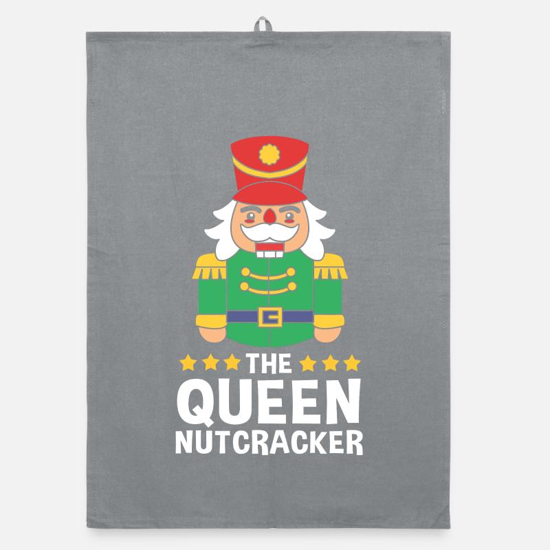 Christmas Nutcracker Queen Organic dish towel