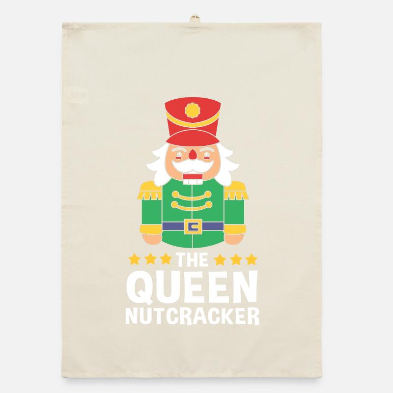 Christmas Nutcracker Queen Organic dish towel