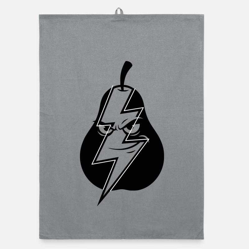 Blitzbirne Wortwitz Geistesblitz Klugscheißer  Organic Geschirrtuch