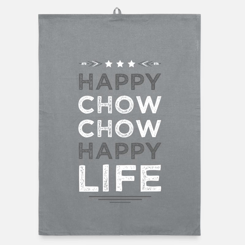 Happy Chow Chow Life Organic dish towel