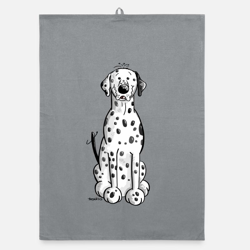 Drolliger Dalmatiner Organic Geschirrtuch