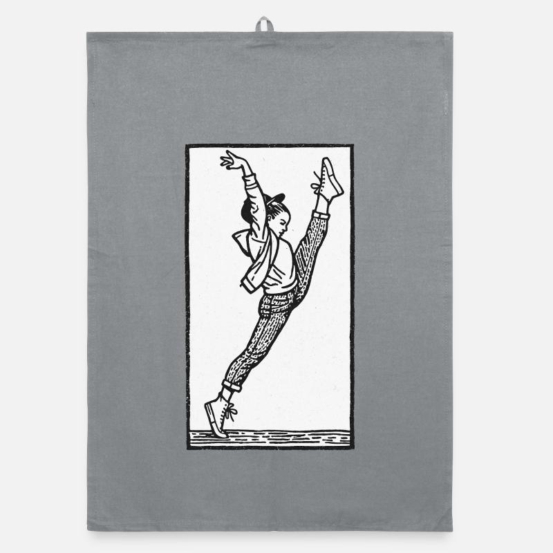 Danseuse #17 - Torchon bio - bruyère