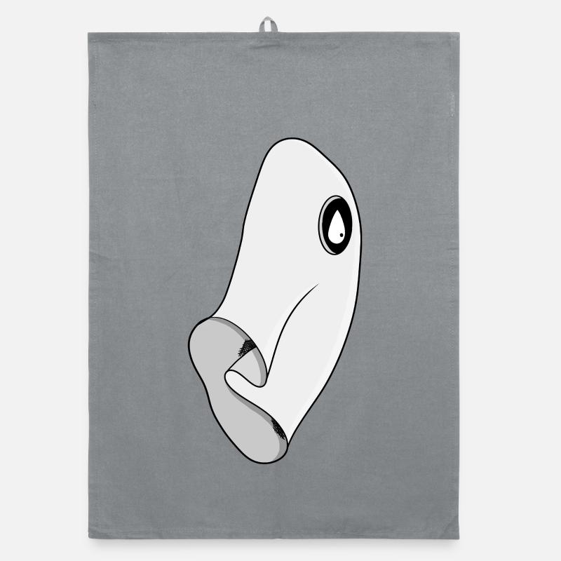Minimalist Ghost Organic dish towel